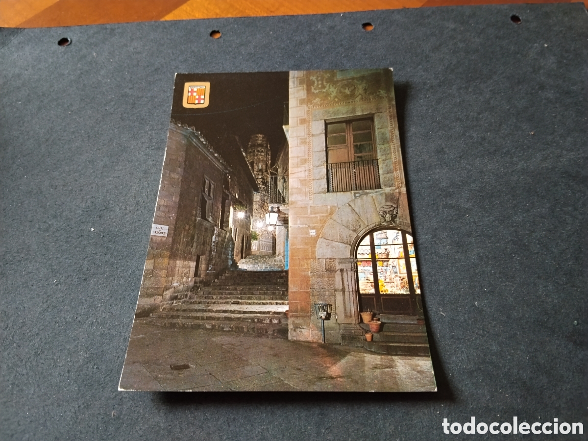 Postales: Postal Barcelona de noche