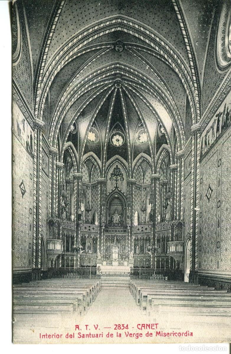 Postais: CANET DE MAR-INTERIOR SANTUARIO VERGE MISERICORDIA- ATV 2834