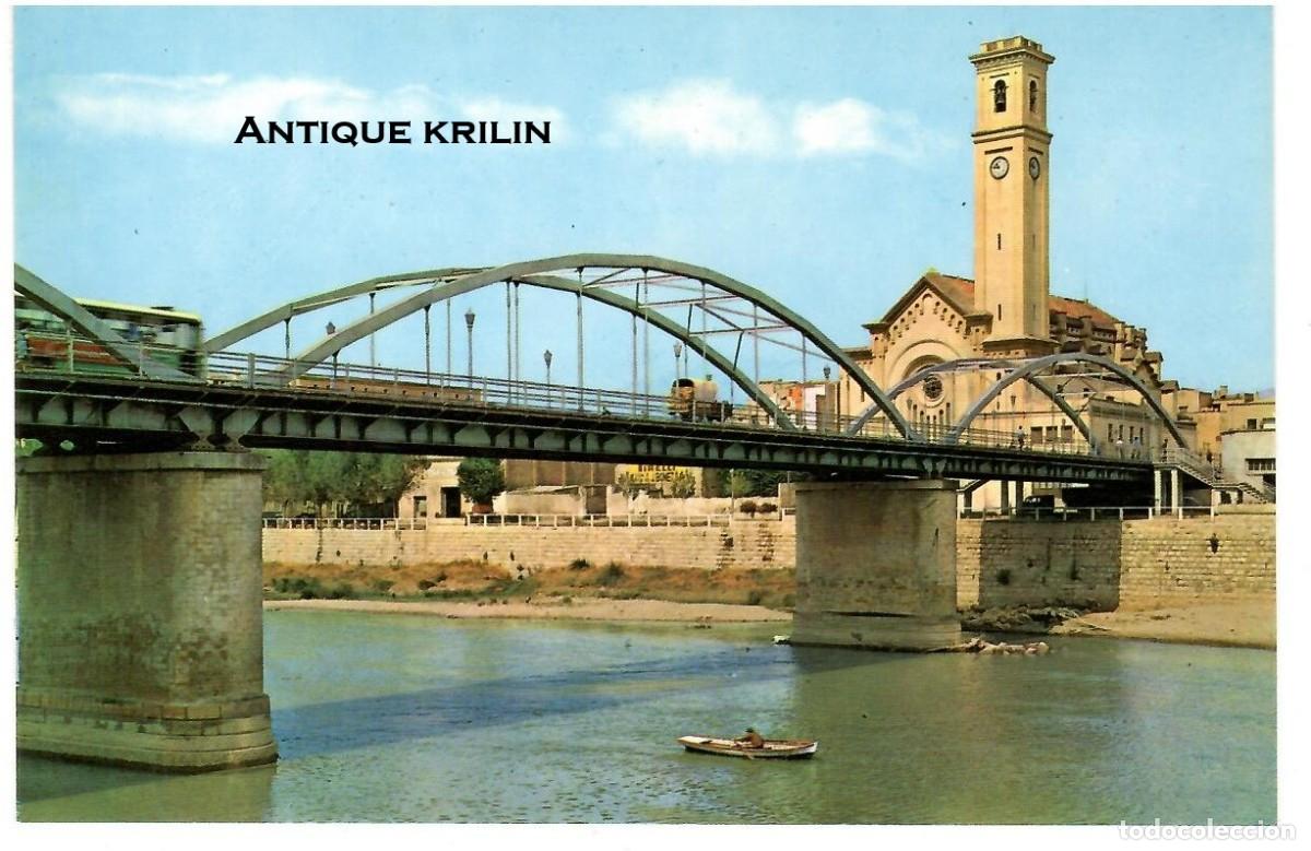 Postales: TORTOSA N&ordm; 25 PUENTE SOBRE EBRO E IGLESIA DEL ROSARIO / DISTRI. VILADRICH / SIN FRANQUEAR