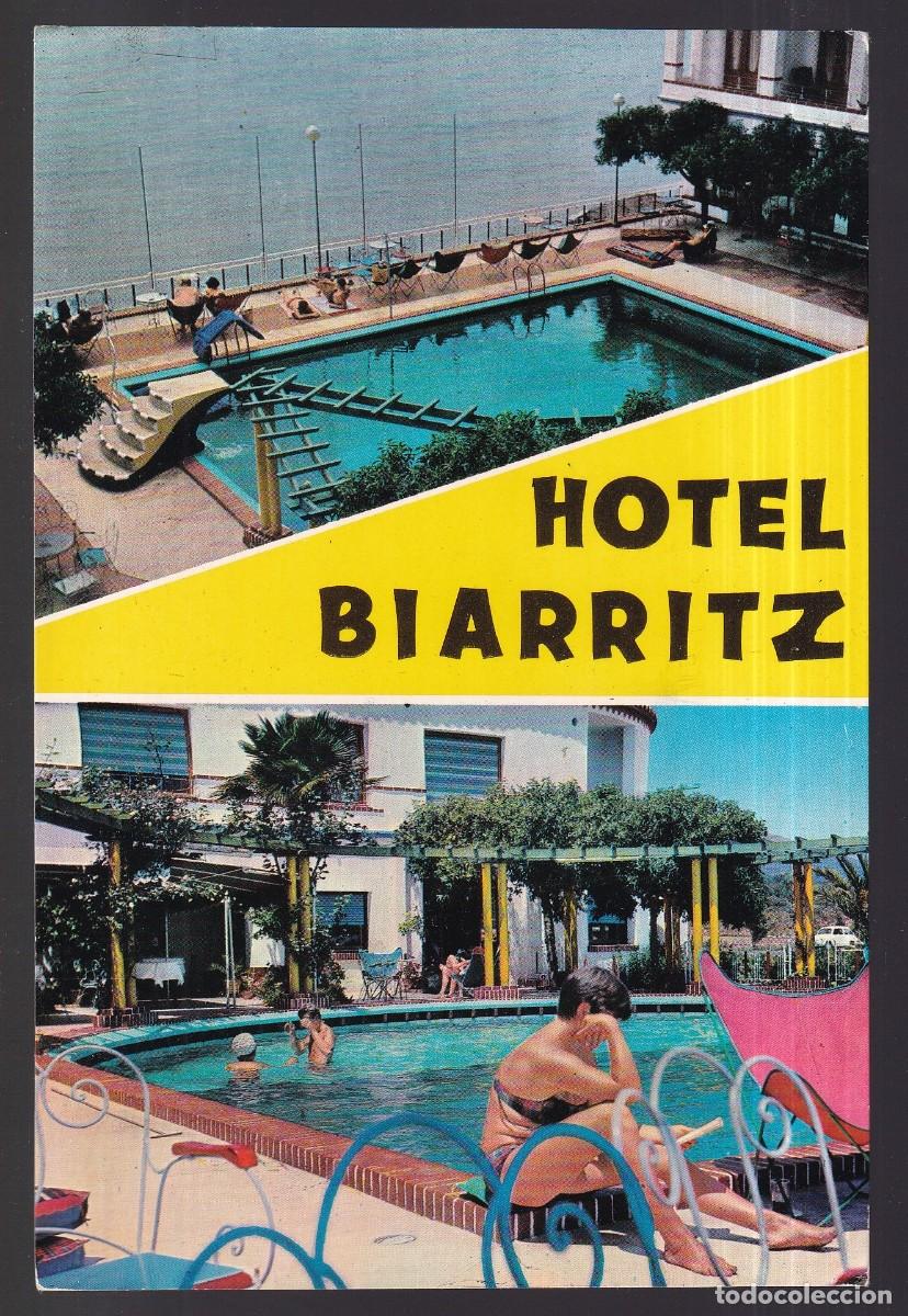 Postales: Alcanar Playa. *Hotel Biarritz* Circulada 1969.