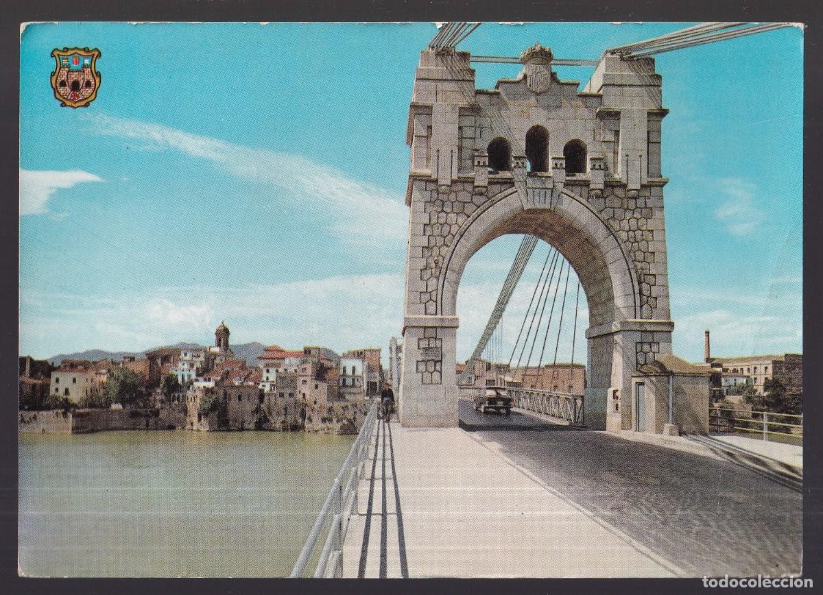 Postales: Amposta. *Vista parcial con el Ebro...* Foto color Raymond n&ordm; 1. Circulada.