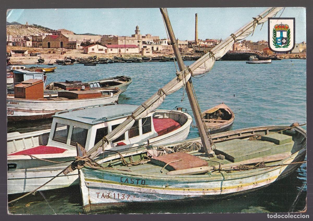 Postales: La R&agrave;pita. *Muelle pesquero* Raymond n&ordm; 8. Circulada 1967.
