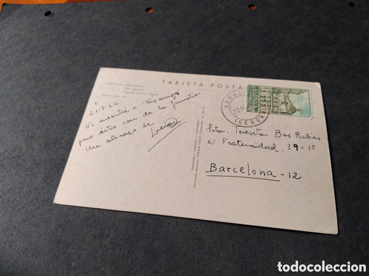Postales: Postal arbucias mas&iacute;a - Foto 2