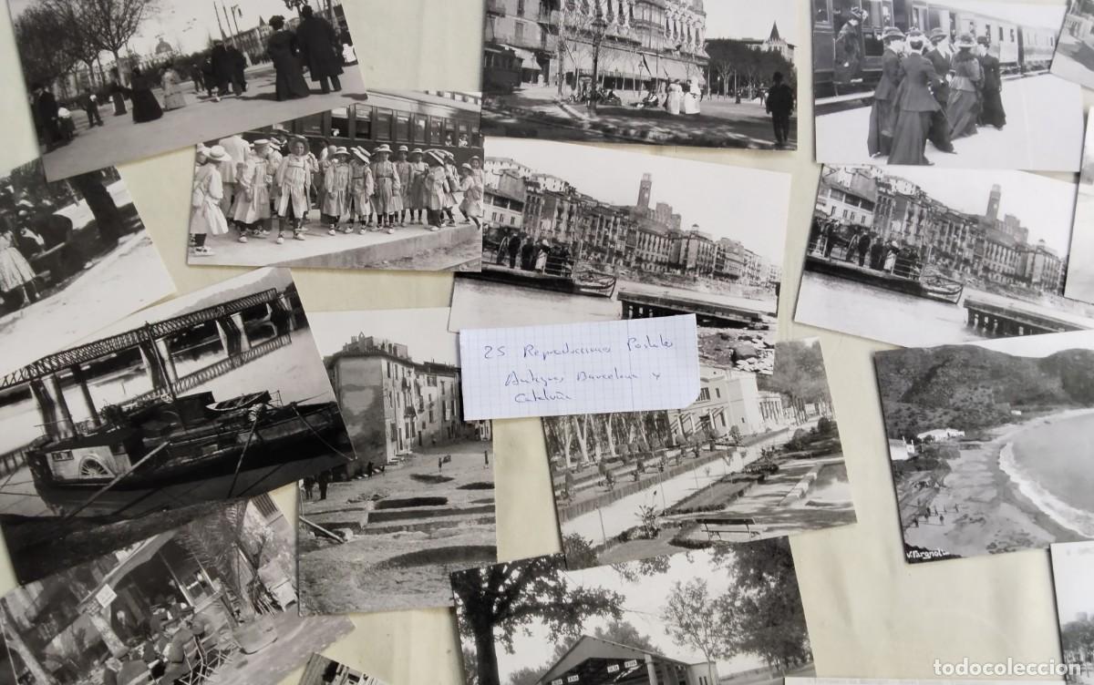 Postales: 25 POSTALES REPRODUCCIONES DE BARCELONA Y CATALU&Ntilde;A