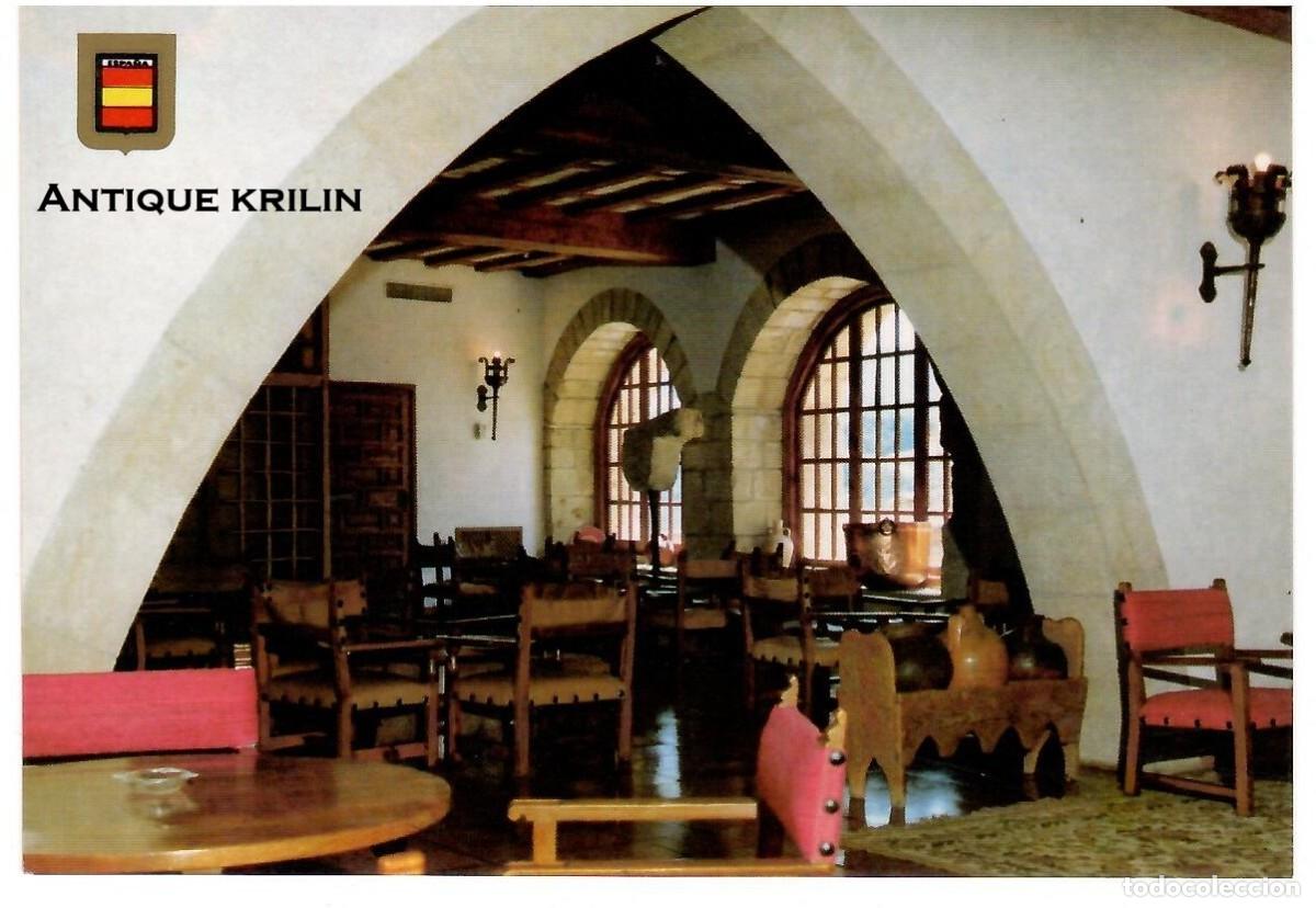 Postales: TORTOSA / CASTILLO DE LA ZUDA , BAR -SALON / SERIE PARADORES NACIONALES - FISA / SIN FRANQUEAR