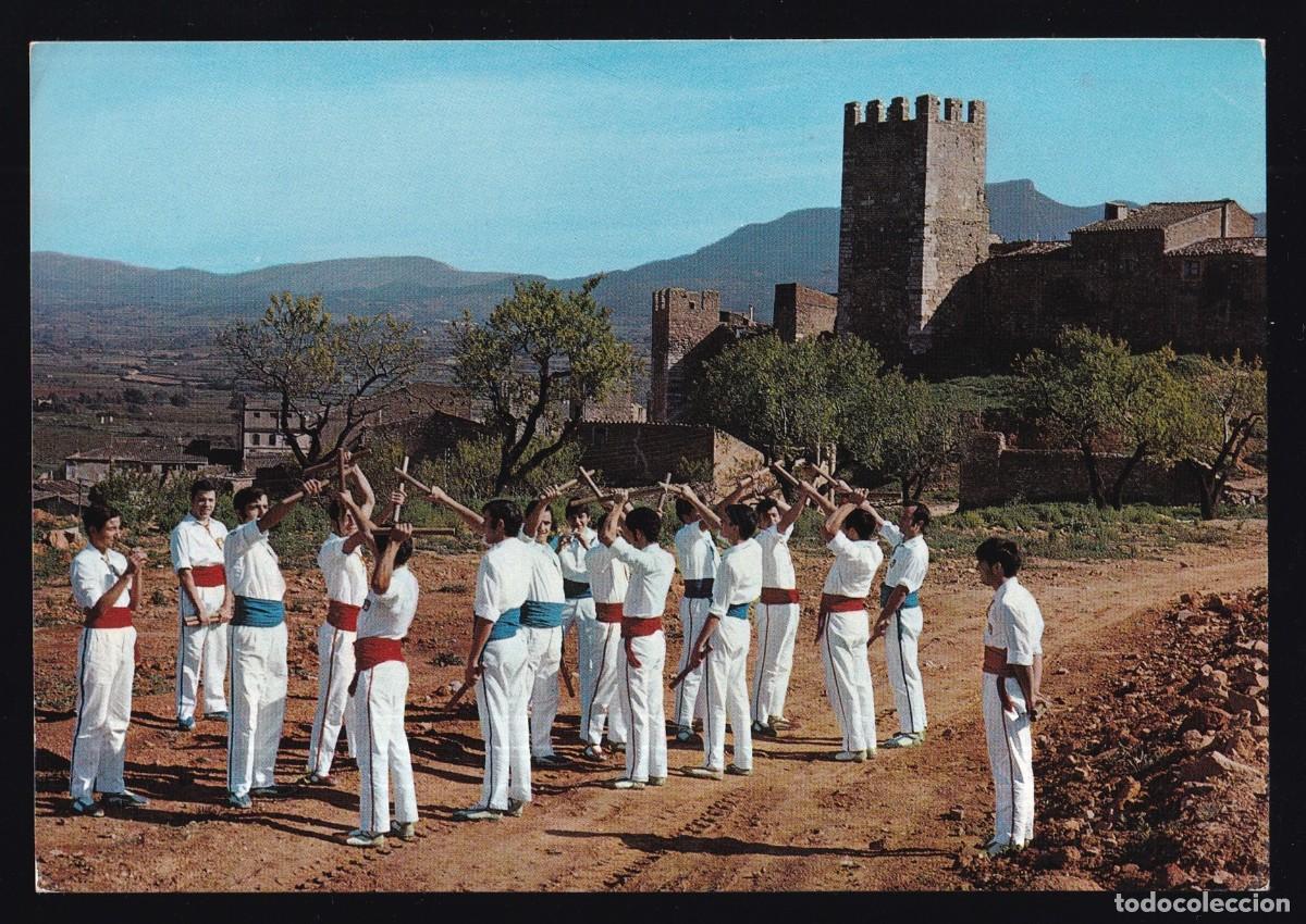 Postales: Montblanc. *Ball de Bastons...* C. Iniciativas n&ordm; 17. Circulada 1971.