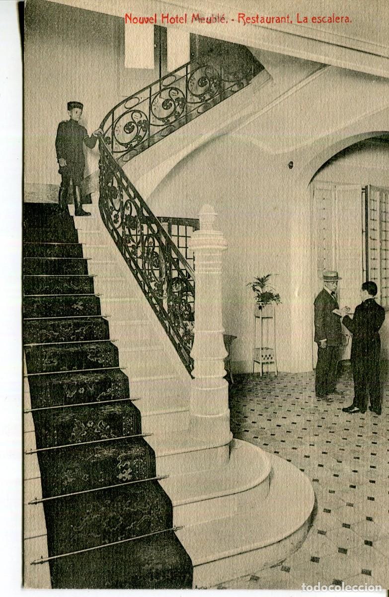 Cartes Postales: BARCELONA- NOUVEL HOTEL MEUBLE-RESTAURANT LA ESCALERA