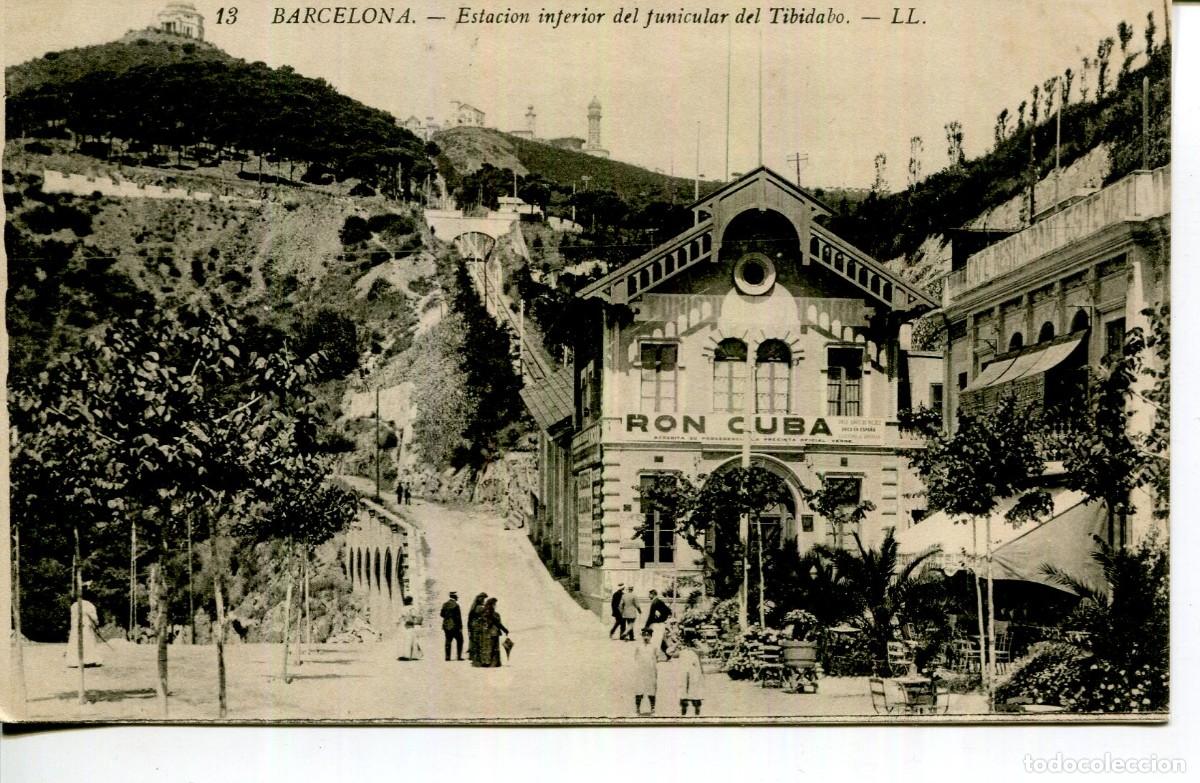 Postais: BARCELONA-ESTACI&Oacute;N INFERIOR FUNICULAR DEL TIBIDABO- LL