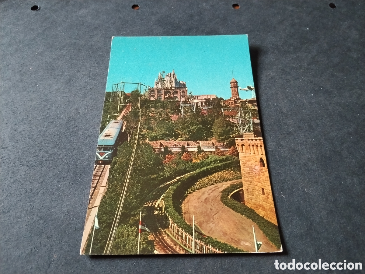 Postales: Postal Barcelona panor&aacute;mica, Tren