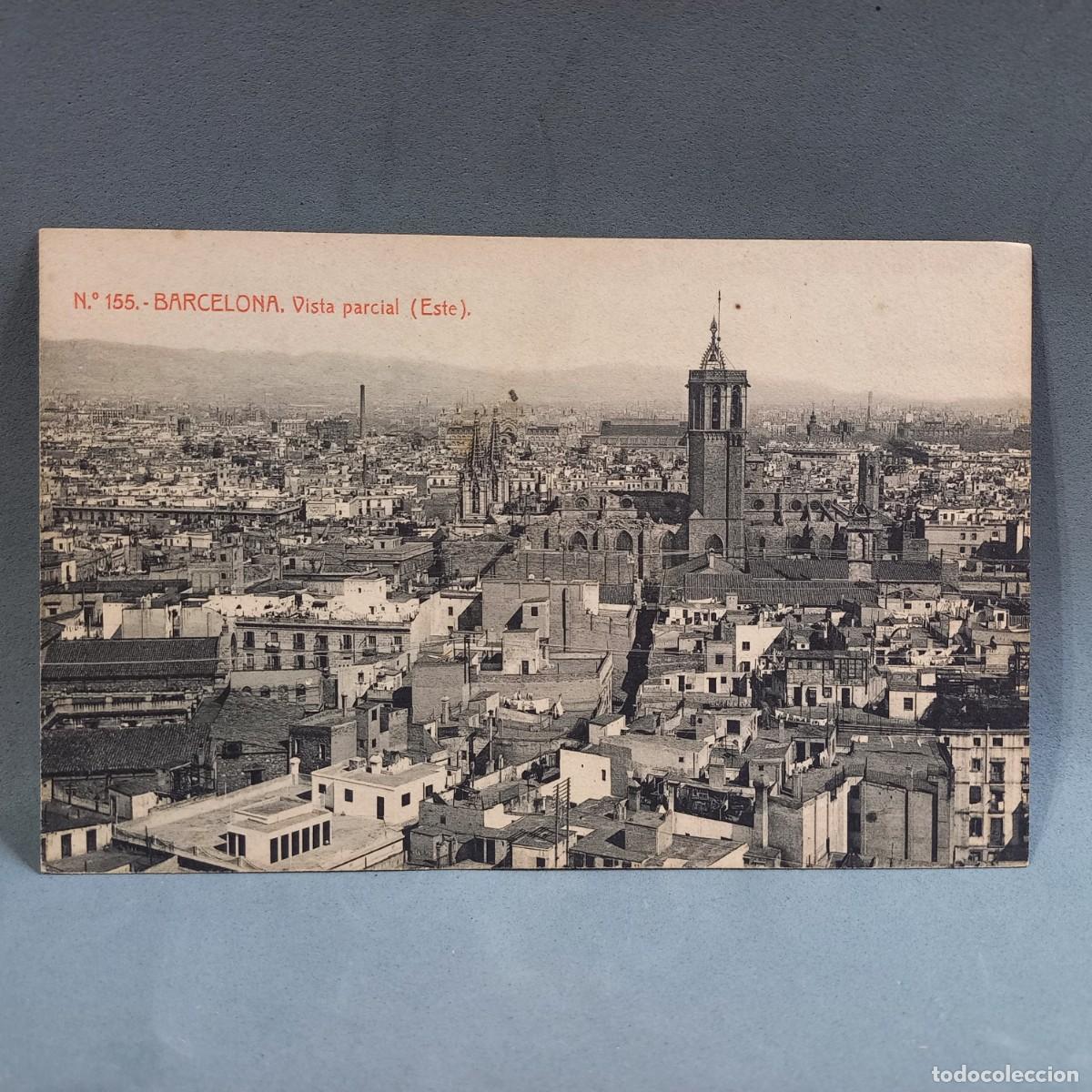 Postales: Antigua postal. 155. Barcelona. Vista parcial (Este). Thomas