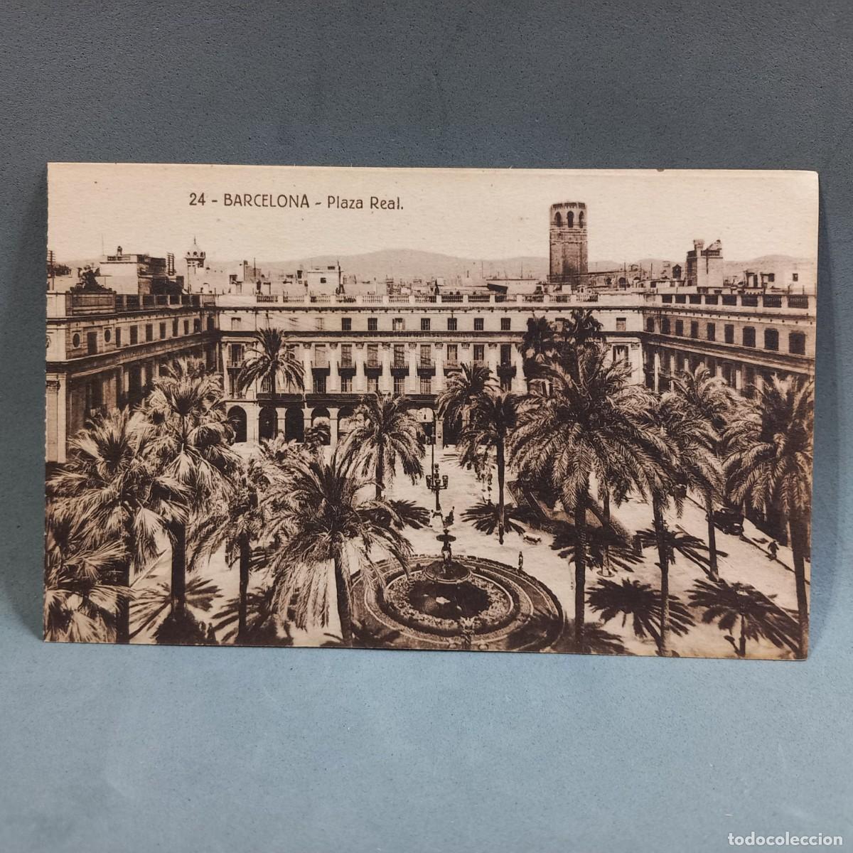 Postkarten: Antigua postal. Barcelona. 24. Plaza Real. Postales Fergui