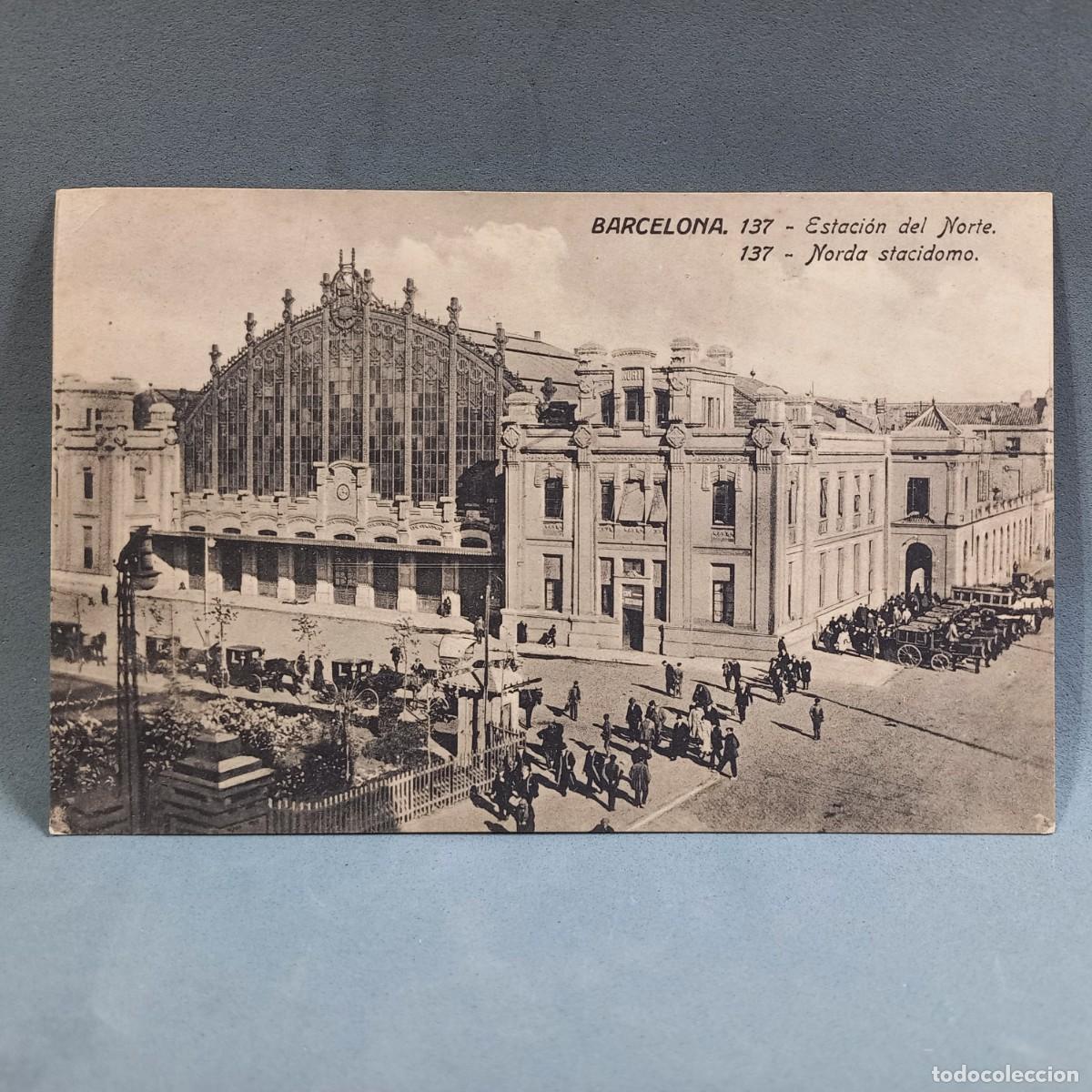 Cartoline: Barcelona 137. Estaci&oacute;n del Norte. Edici&oacute;n Jorge Venini. Serie Santard. Edificio Monumental.