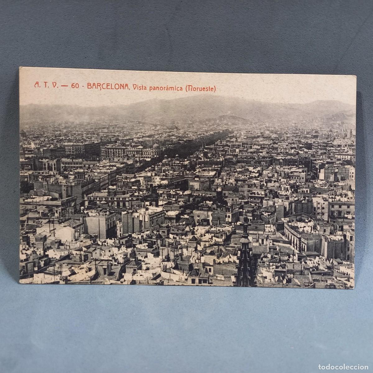 Postales: Antigua postal. Barcelona. A.T.V. Alejandro Toldr&aacute; Viaz&oacute;. 60 Vista panor&aacute;mica (Noreste)