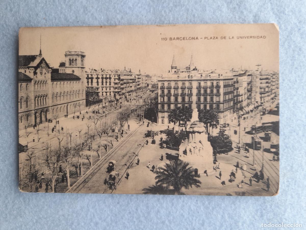 Postais: Barcelona. Plaza de la Universidad.