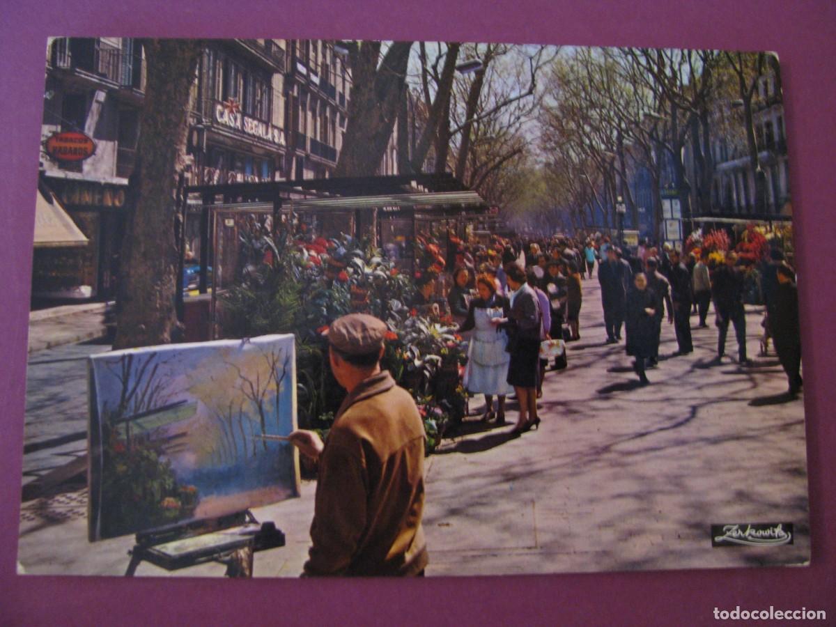 Postales: POSTAL DE BARCELONA. RAMBLA DE LAS FLORES. ZERKOWITZ. CIRCULADA