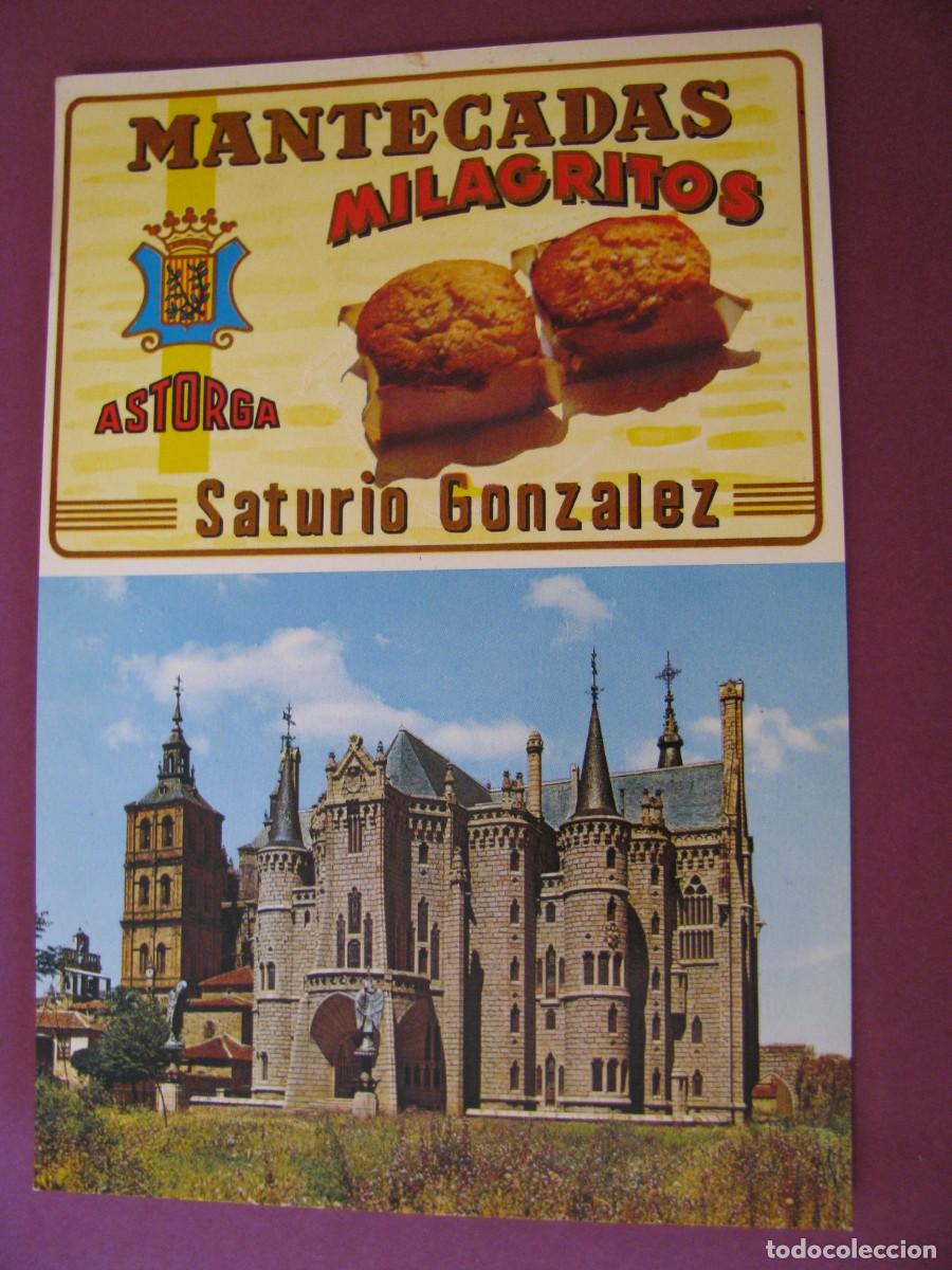 Postales: POSTAL MANTECADAS MILAGRITOS. ASTORGA. PALACIO EPISCOPAL (GAUDI). GARCIA GARRABELLA.