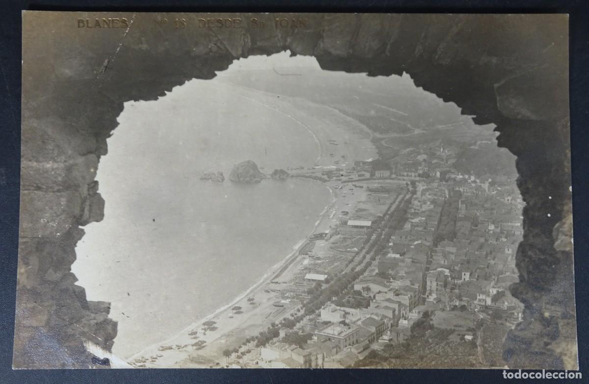 Postkarten: ANTIGUA POSTAL FOTOGR&Aacute;FICA CPA , BLANES N&ordm; 18, DESDE ST JOAN, COSTA BRAVA, VER FOTOS