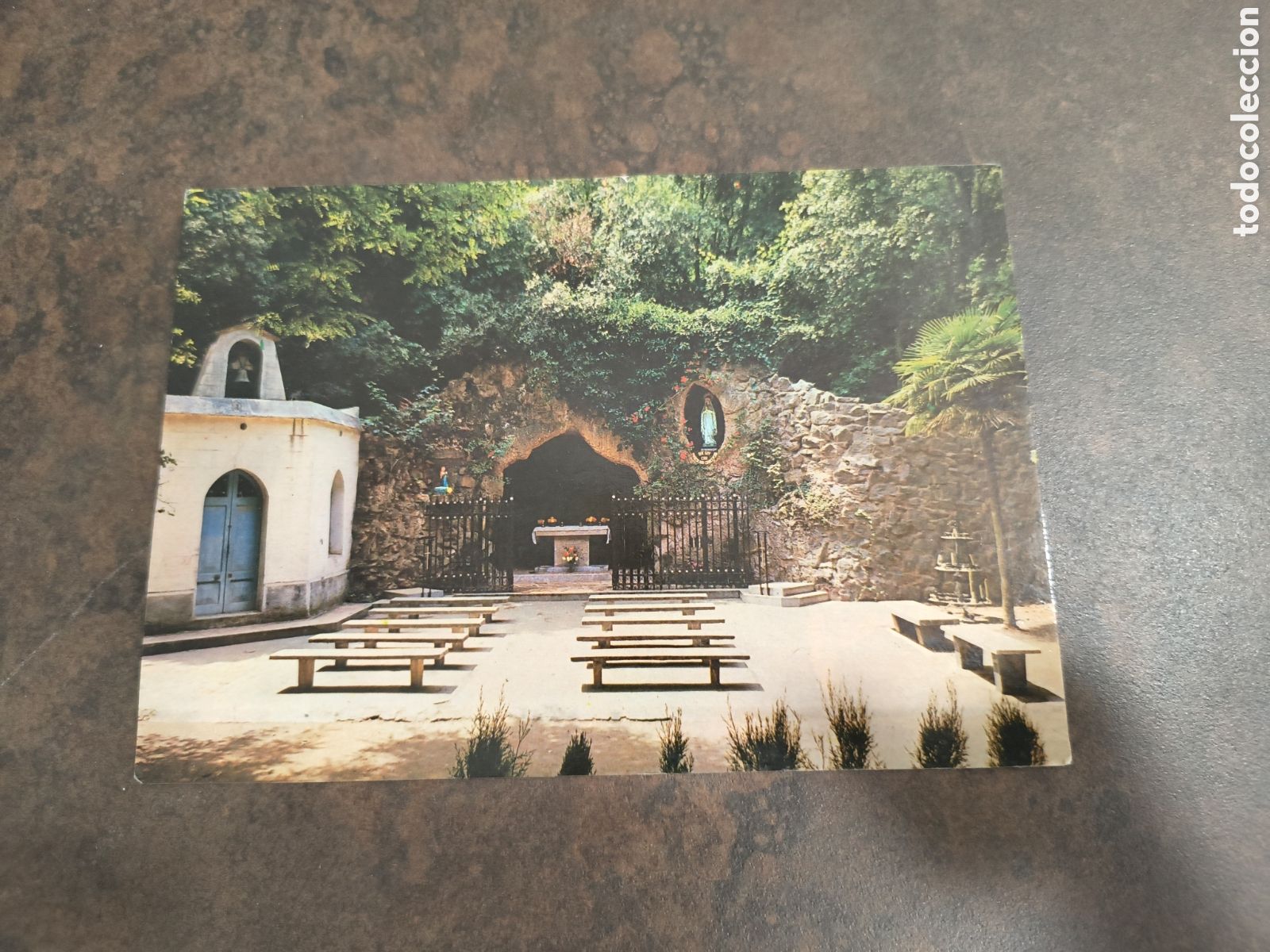 Postales: POSTAL SIN CIRCULAR ARENYS DE MUNT. SANTUARIO NTRA. SRA DE LOURDES (FITER) ANOTADA UNA FECHA.