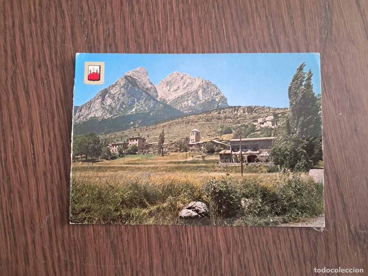 Postales: postal de Espa&ntilde;a, pueblo y Pedraforca, Saldes, Barcelona n&ordm; 3568, a&ntilde;o 1976.