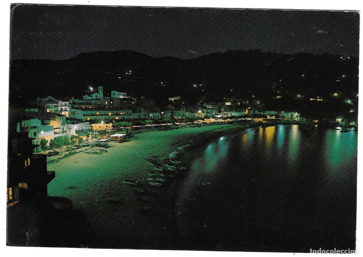 Postales: Postal Gerona. Llanfranch, vista de noche. Costa Brava. ref. 7-gerona5