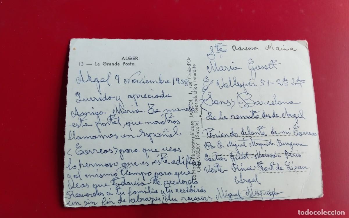 Postales: ALGER , POSTAL ANTIGUA, BLANCO Y NEGRA - Foto 3