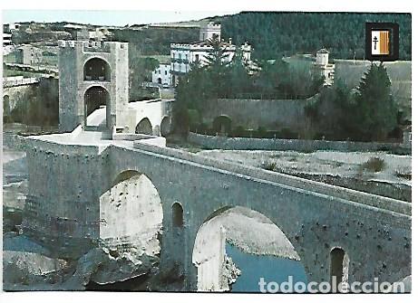 Postales: PONT ROMANIC, SEGLE XI - ROMANESQUE BRIDGE, 11th century.- BESALU.- GIRONA - GERONA