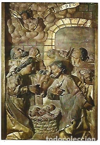 Postales: &rdquo; EL NACIMIENTO &rdquo;, FRAGMENTO DE UN RETABLO, SIGLO XVIII.- TESORO DE LA CATEDRAL - GIRONA / GERONA