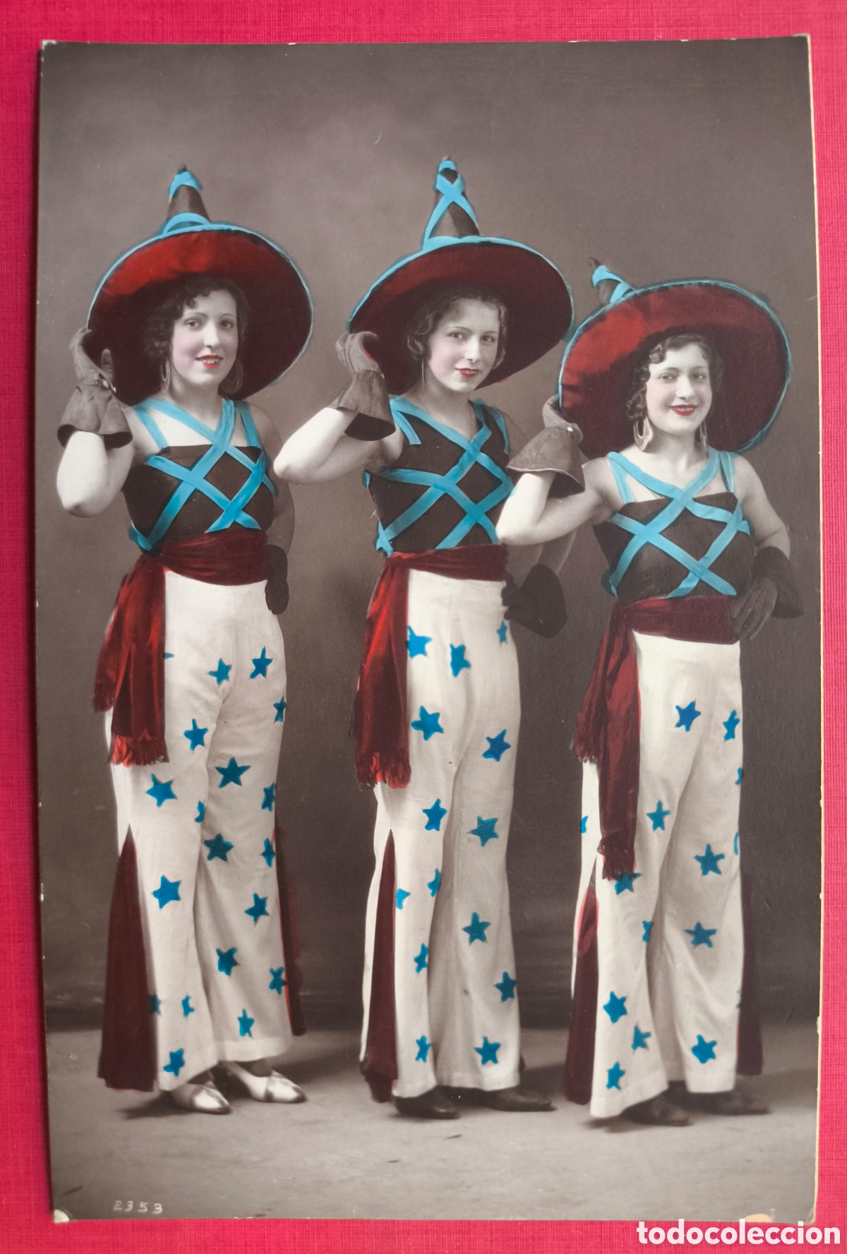 Postales: PALAFRUGELL RETRATO CARNAVAL POSTAL FOTOGR&Aacute;FICA ILUMINADA FOT&Oacute;GRAFO L. CASANOVAS C. 1930