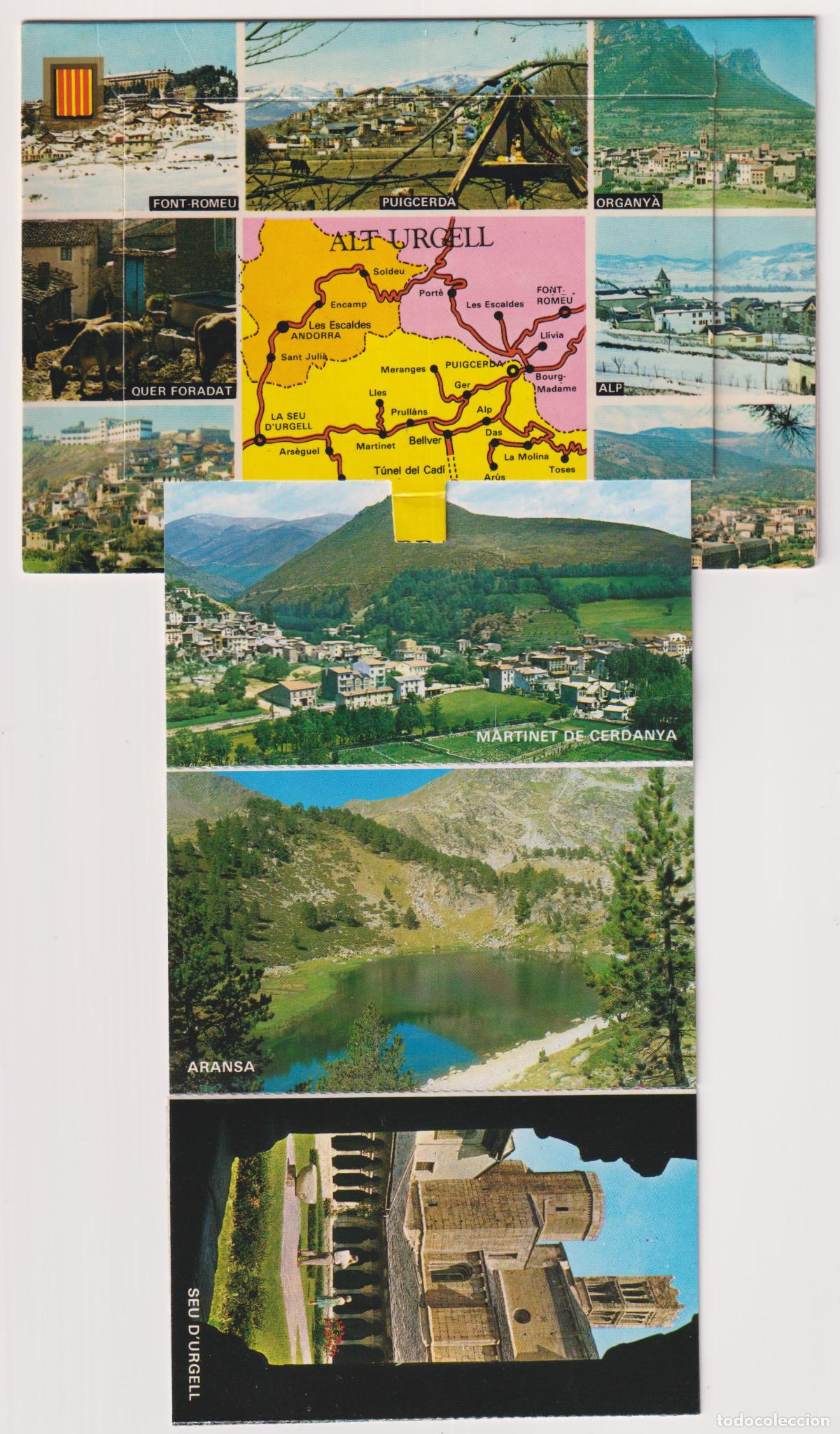 Postales: POSTAL DE LA CERDANYA, ALT URGELL - DESPLEGABLE EN EL CENTRO - ESCUDO DE ORO N&ordm;5 - S/C