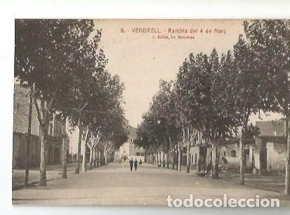 Postales: ANTIGUA POSTAL 6 VENDRELL RAMBLA DEL 4 DE MAR&Ccedil; L ROISIN FOT BARCELONA