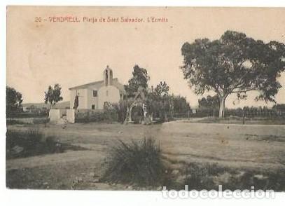 Postales: ANTIGUA POSTAL 20 VENDRELL PLATJA DE SANT SALVADOR L'ERMITA 4213 FOTOTIPIA THOMAS