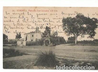 Postales: ANTIGUA POSTAL 20 VENDRELL PLATJA DE SANT SALVADOR L'ERMITA 4213 FOTOTIPIA THOMAS