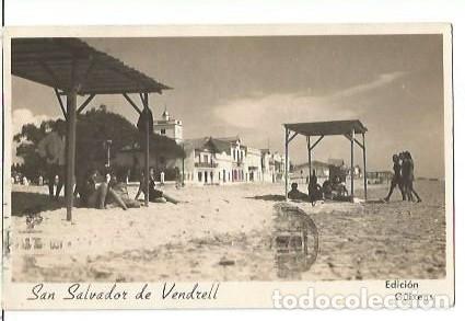 Postales: ANTIGUA POSTAL SAN SALVADOR EL VENDRELL EDICIO GUIXENS 1949 DORSO SIN DIVIDIR