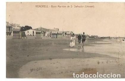Postales: ANTIGUA POSTAL VENDRELL BARRI MARITIM DE S SALVADOR LLEVANT ESCRITA