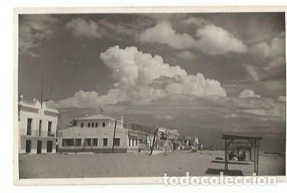 Postales: ANTIGUA POSTAL VENDRELL PLAYA DE SAN SALVADOR CIRCULADA 1948