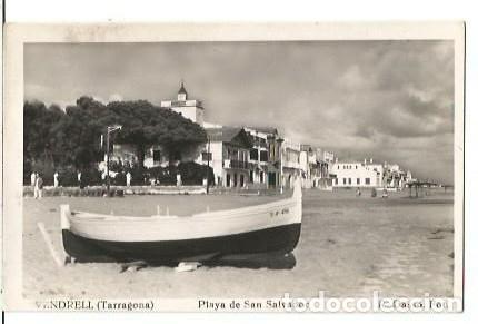 Postales: ANTIGUA POSTAL VENDRELL TARRAGONA PLAYA DE SAN SALVADOR R GASSO FOT