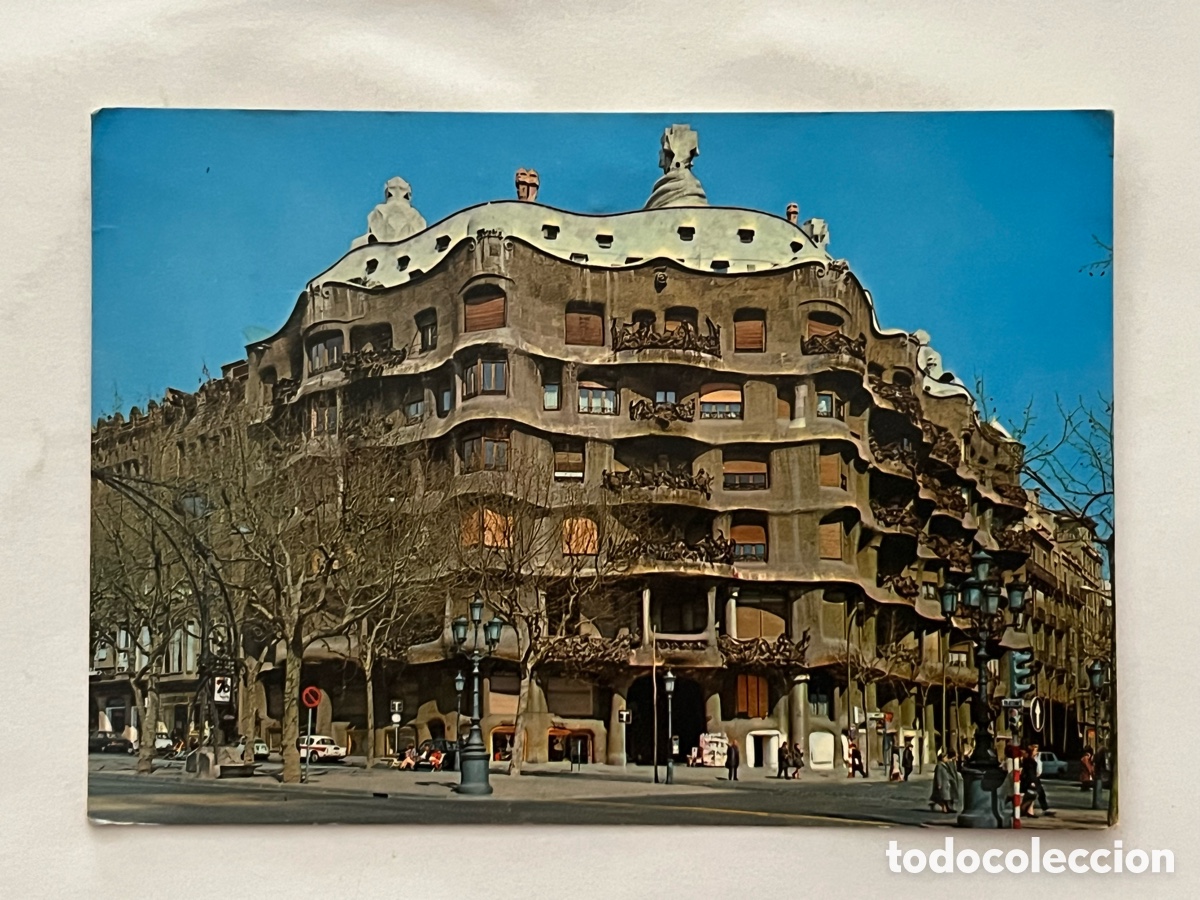 Cartoline: BARCELONA. Postal La Pedrera. Obra del Arquitecto Gaudi. Kolorham