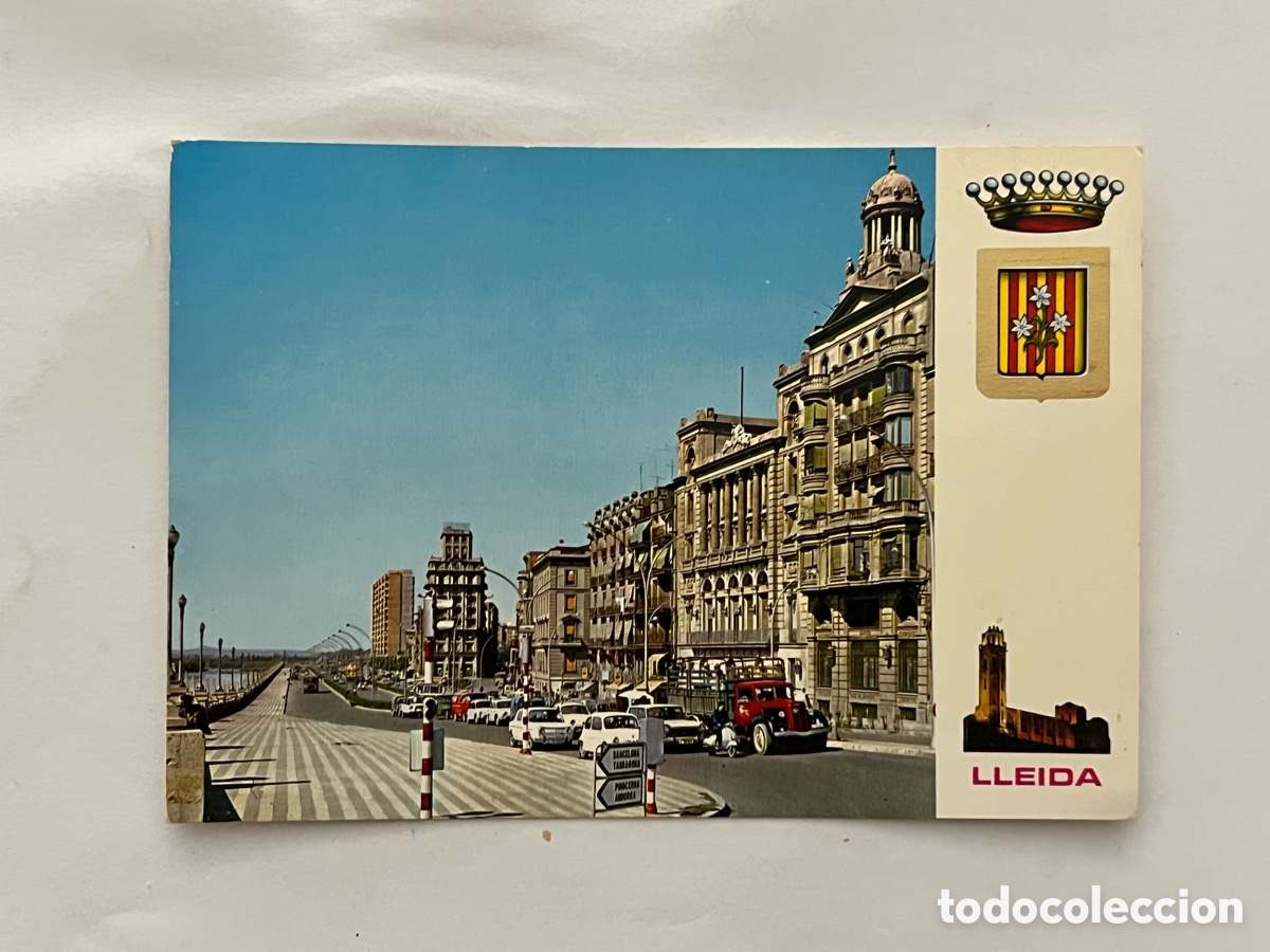 Postkarten: LLEIDA. L&Eacute;RIDA. Postal No.5, Avingudes de Blondel i Madrid.. Escudo de Oro S/C