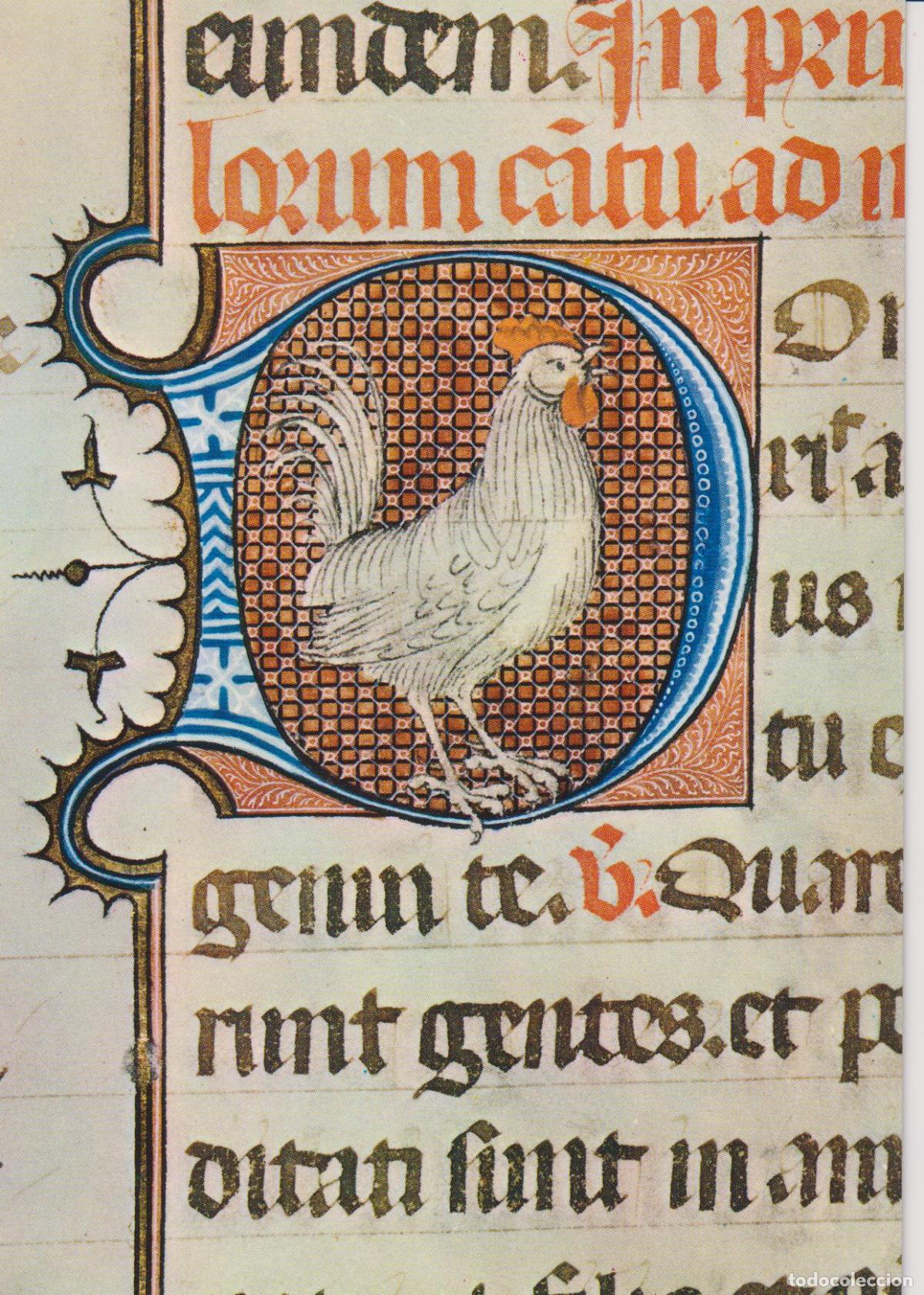 Postales: BARCELONA. ARCHIVO CORONA DE ARAG&Oacute;N. MINIATURA DE LA MISA DEL GALLO. MISAL S.XV - ES.ORO N&ordm;9 -S/C