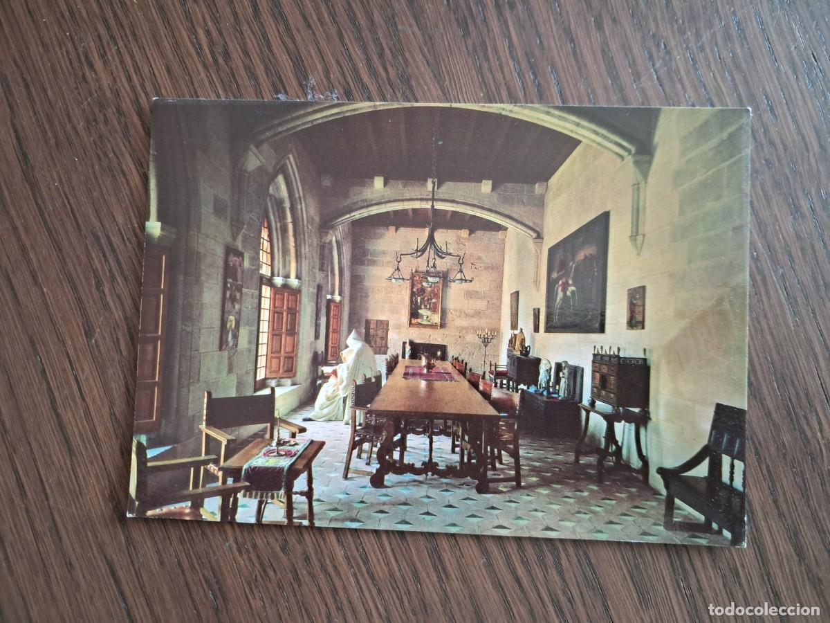 Postales: postal de Espa&ntilde;a, real monasterio de Poblet, sala locutorio, siglo XIII