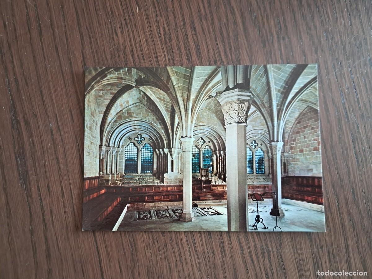 Postales: postal de Espa&ntilde;a, real monasterio de Poblet, sala capitular. - Foto 1