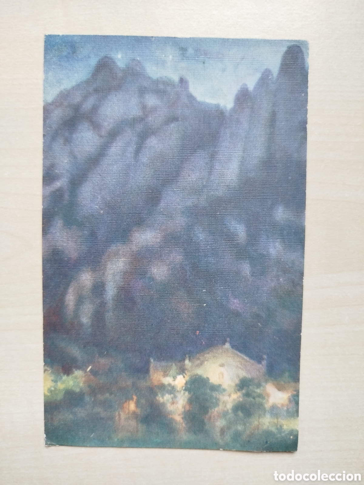 Postales: Postal de Montserrat, il&middot;lustraci&oacute; de Llaverias, Font del Miracle