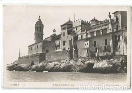 Postales: ANTIGUA POSTAL 5 SITGES DETALLE DESDE EL MAR R GASSO