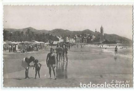 Postcards: ANTIGUA POSTAL 9 SITGES PLAYA L ROISIN
