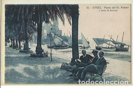 Postkarten: ANTIGUA POSTAL 10 SITGES PASEO DEL DR ROBERT L ROISIN