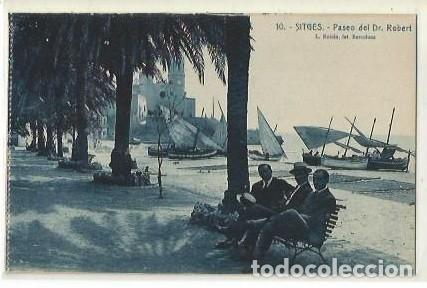 Postais: ANTIGUA POSTAL 10 SITGES PASEO DEL DR ROBERT L ROISIN