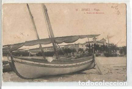 Cartes Postales: ANTIGUA POSTAL 12 SITGES PLAYA L ROISIN
