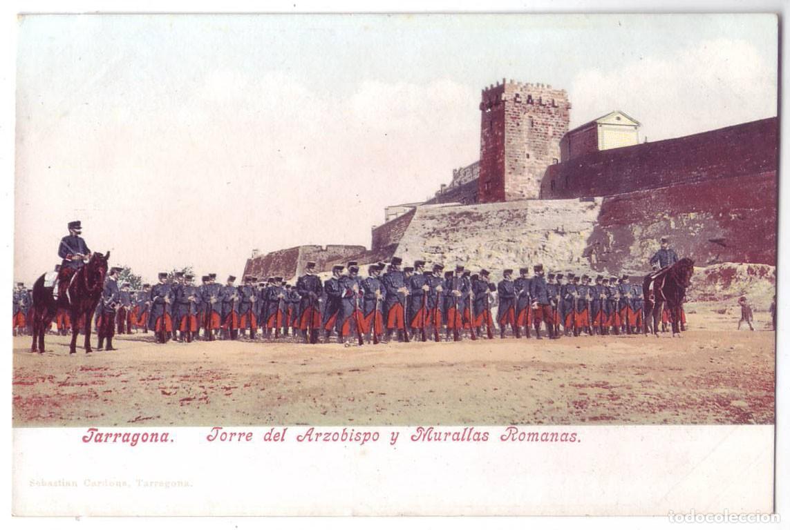Cartes Postales: Tarragona: Torre del Arzobispo y Murallas Romanas. Purger & Co. Sin dividir (Anterior a 1905)