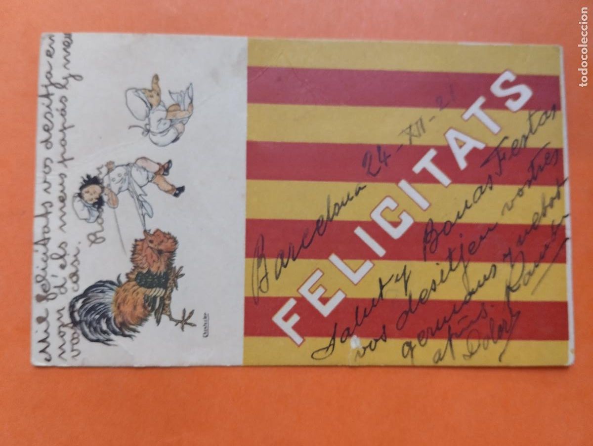 Postcards: POSTAL FELICITATS CATALU&Ntilde;A..ED. VICTORIA