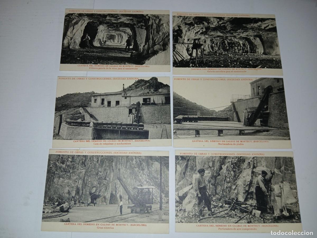 Postais: 6 POSTALES CANTERA DEL REMEDIO EN CALDAS DE MONTBUY